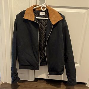 RHUDE men’s denim jacket with embroidered back